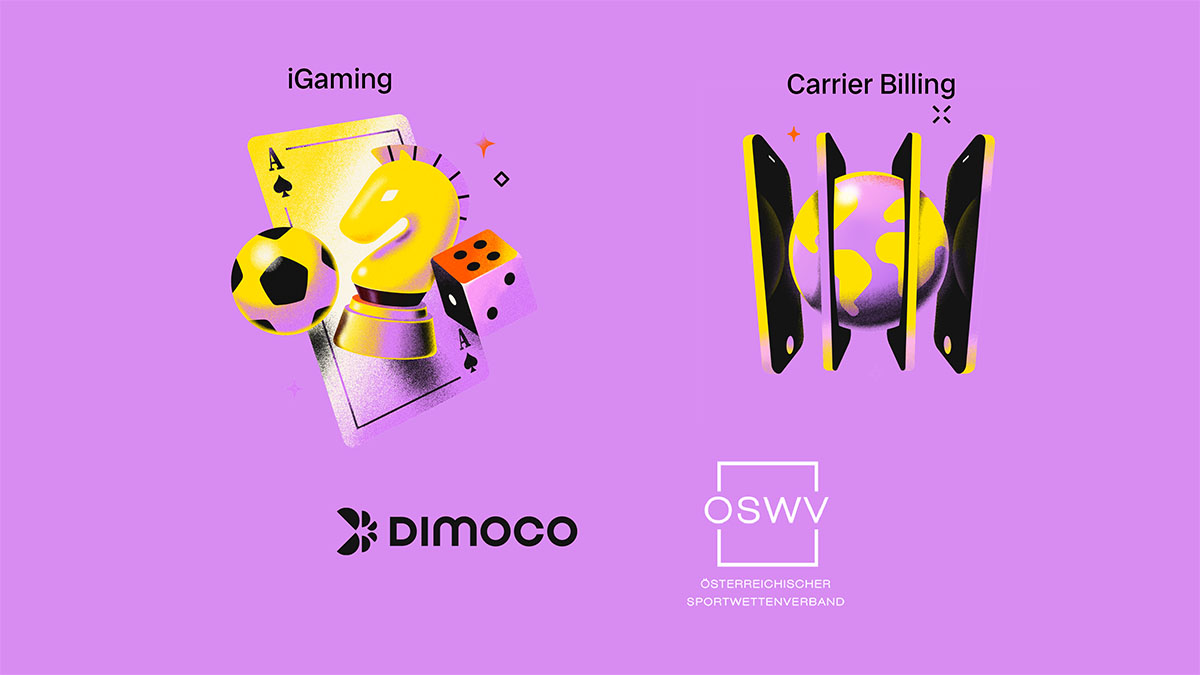 Webinar header of the iGaming and Carrier Billing Illustrations together with the DIMOCO and OSWV Logo