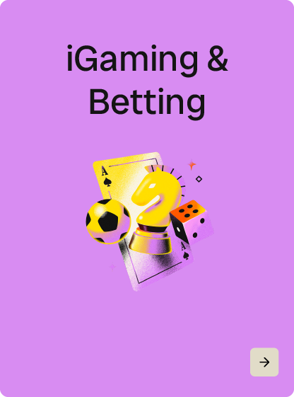 Solution carousel and navigation iGaming site graphic